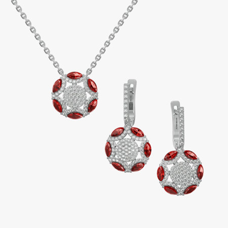 Roma Ruby Jewelry Half Set